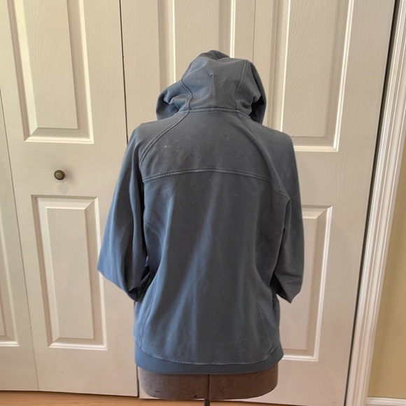 Lululemon acid wash scuba bluish/gray long sleeve hoodie sweatshirt - Picture 5 of 14